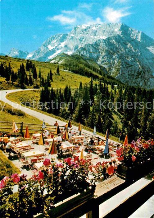 Berchtesgaden Rossfeldhütte mit Hohem Göll