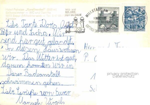 Sappl Millstaettersee Hotel Pension Karolinenhof Panorama – Bild 2
