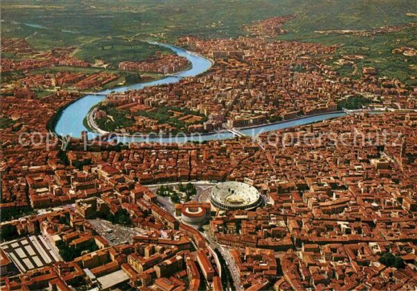 Verona Veneto Fliegeraufnahme