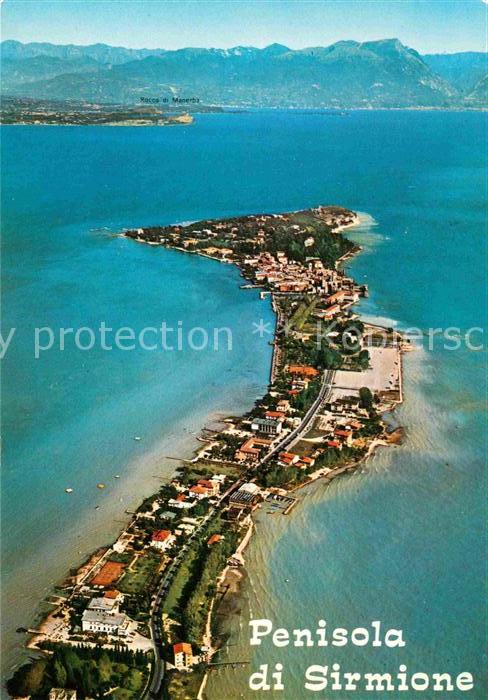 Sirmione Lago di Garda Fliegeraufnahme