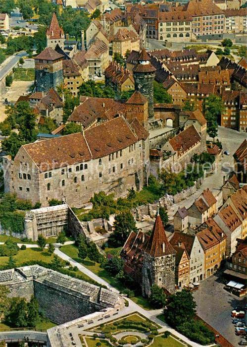 Nuernberg Fliegeraufnahme mit Burg