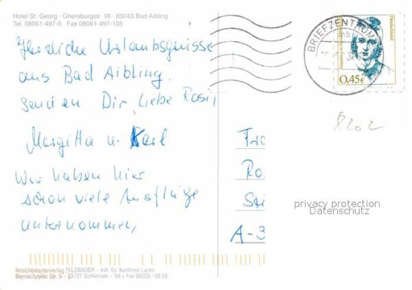 Bad Aibling Hotel St Georg Kirche Brunnen Hallenbad – Bild 2