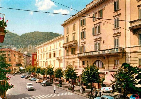 Porretta Terme Grandi Alberghi e Piazza Vittorio Venet