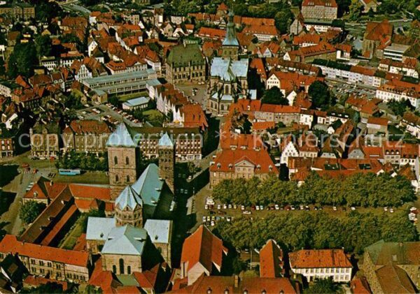 Osnabrueck Historische Innenstadt Fliegeraufnahme