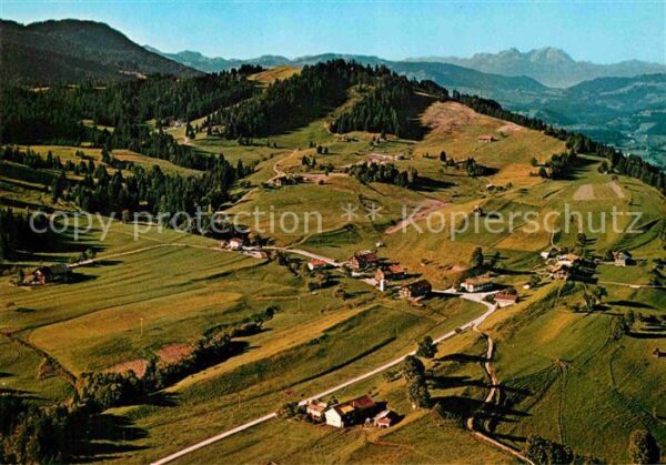 Schindelberg Fliegeraufnahme mit Säntis und Altmann