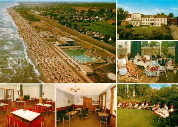 Dahme Ostseebad Fliegeraufnahme Strand DRK Müttergenesu