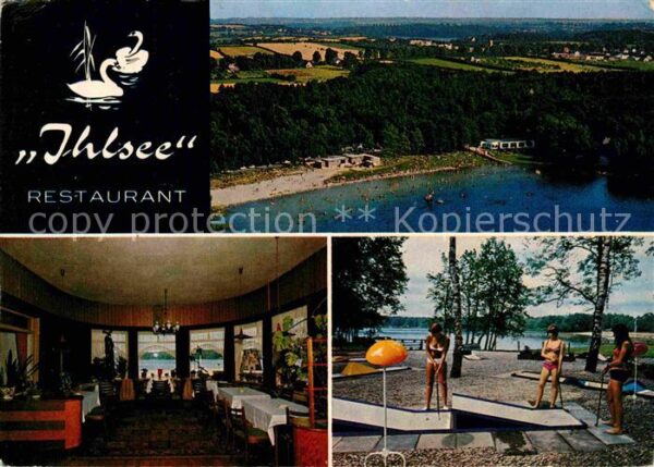 Bad Segeberg Fliegeraufnahme Ihlsee Restaurant Gastr