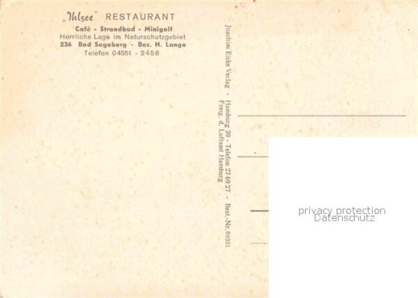 Bad Segeberg Fliegeraufnahme Ihlsee Restaurant Gastr – Bild 2