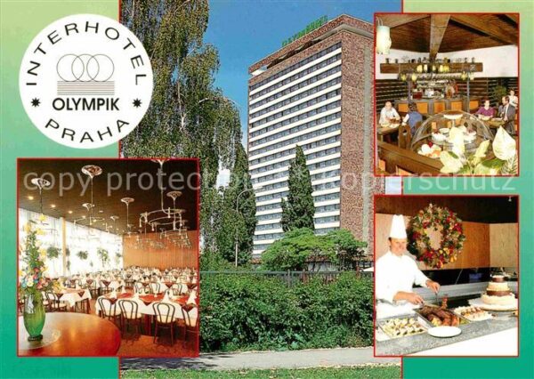 Praha Prahy Prague Interhotel Olympik Speisesaal Theke