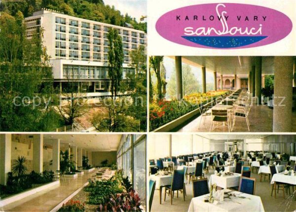 Karlovy Vary Sanatorium Sanssouci Foyer Speisesaal