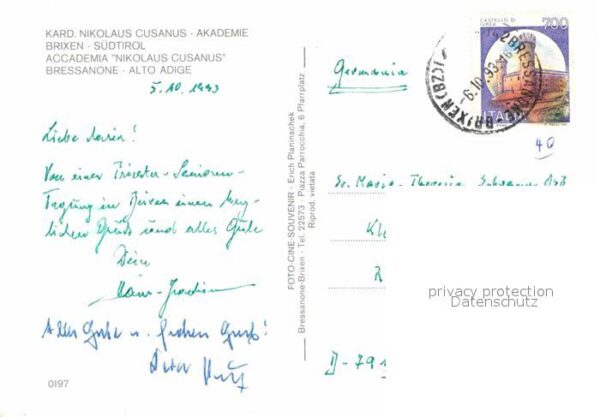 Brixen Suedtirol Kardinal Nikolaus Cusanus Akademie – Bild 2