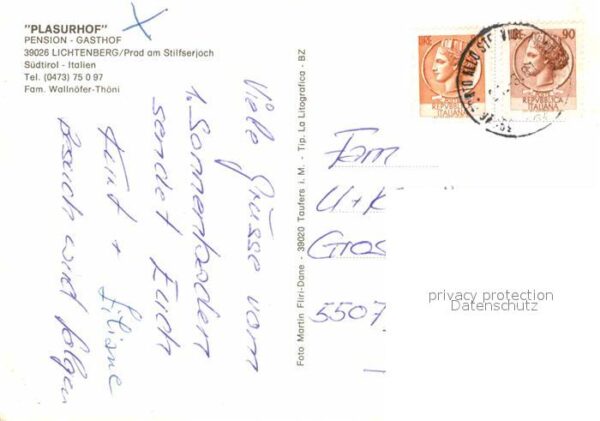 Prad Stilfserjoch Pension Gasthof Plasurhof – Bild 2