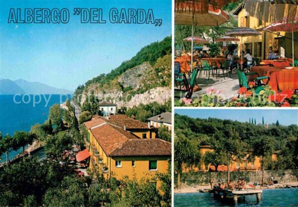 Torri del Benaco Albergo Del Garda Terrasse Steg