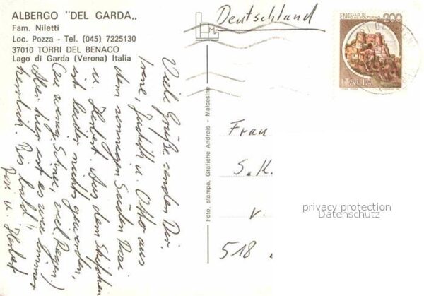 Torri del Benaco Albergo Del Garda Terrasse Steg – Bild 2