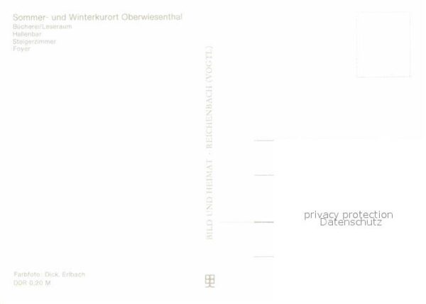Oberwiesenthal Erzgebirge Bücherei Hallenbar Steigerzimmer Foyer – Bild 2