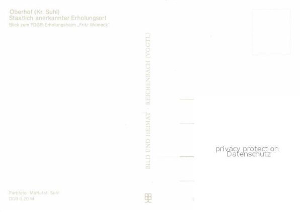 Oberhof Thueringen FDGB Erholungsheim Fritz Werneck – Bild 2