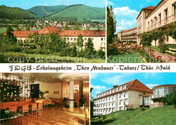 Tabarz FDGB Erholungsheim Theo Neubauer Gr Ins