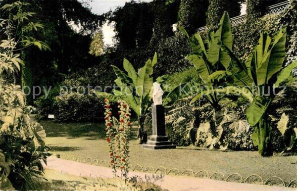 Insel Mainau Partie im Park Denkmal Palmen
