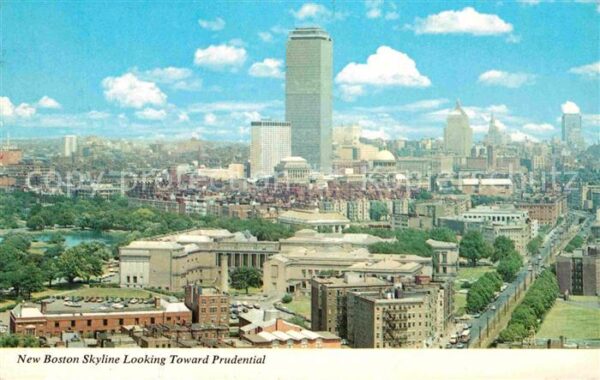 Boston Massachusetts New Boston Skyline Prudential Center Sh