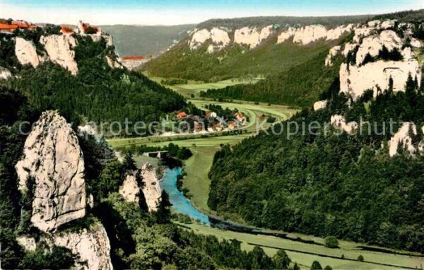 Langenbrunn Panorama Donautal Blick vom Eichfelsen