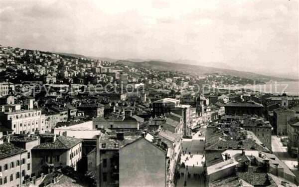 Rijeka Fiume Panorama Blick über die Stadt