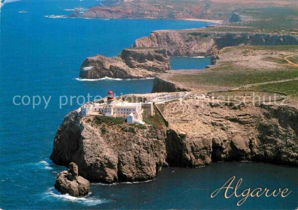 Cabo de Sao Vicente Algarve Fliegeraufnahme