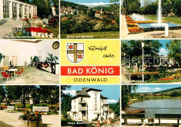 Bad Koenig Odenwald Wandelhalle Wasserspiele Kurpark Brunne