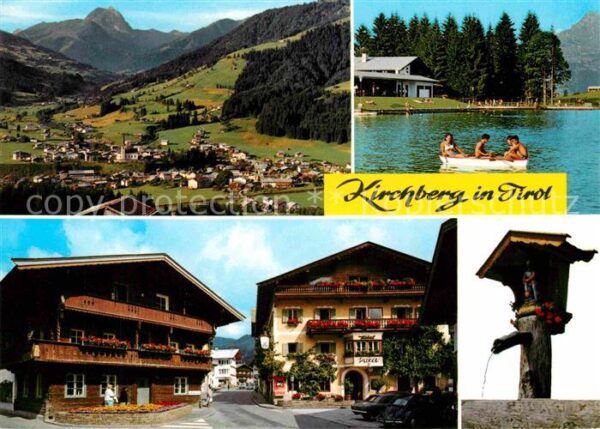 Kirchberg Tirol Panorama Luftkurort Alpen Badesee Ortsm