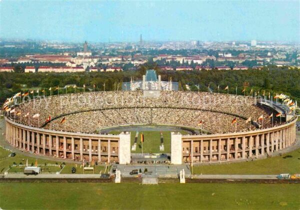 Berlin Olympiastadion Fliegeraufnahme
