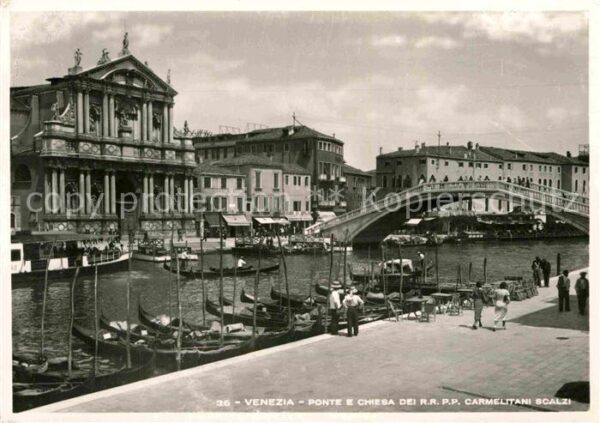 Venezia Venedig Ponte e Chiesa dei Carmelitani Scalzi