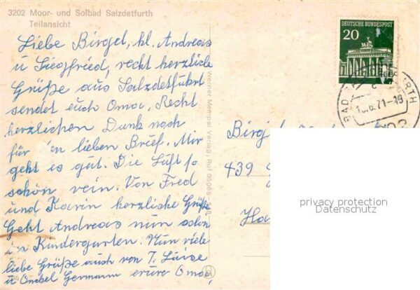 Bad Salzdetfurth Teilansicht Moorbad Solbad Fachwerkhäus – Bild 2