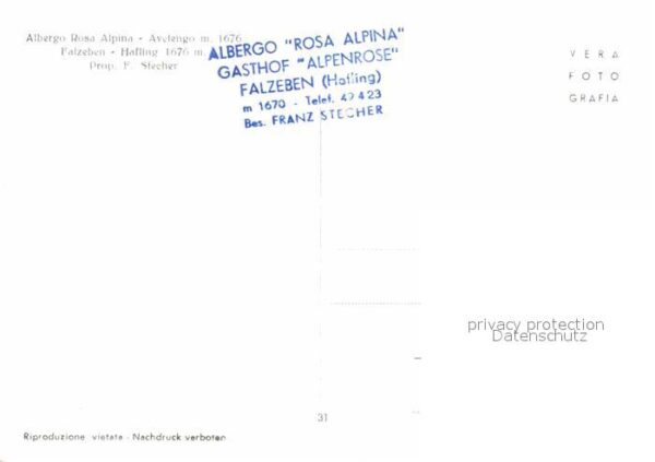 Avelengo Albergo Rosa Alpina Alpenblick – Bild 2