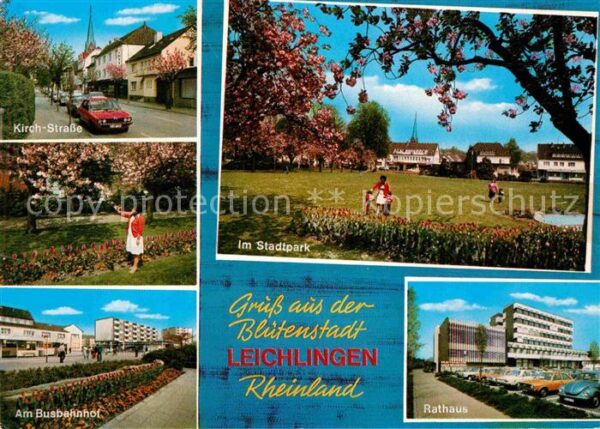 Leichlingen Rheinland Kirchstrasse Busbahnhof Stadtpark Ratha