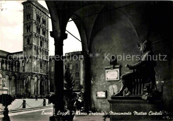 Lucca Loggia Palazzo Pretoria Monumento Matte