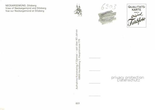 Neckargemuend Panorama mit Dilsberg Fliegeraufnahme – Bild 2