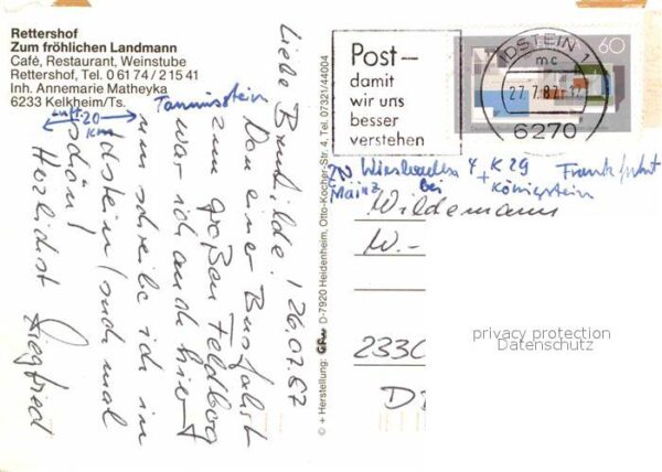 Kelkheim Rettershof Zum fröhlichen Landmann Cafe – Bild 2