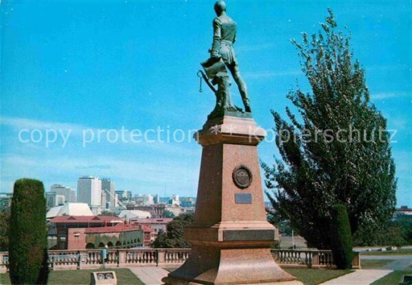 Adelaide Lights Statue overlooking the city from