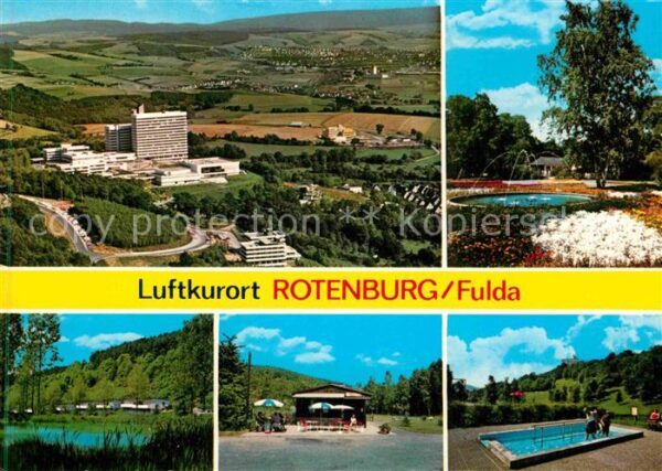 Rotenburg Fulda Panorama Luftkurort Klinik Kurpark Wass