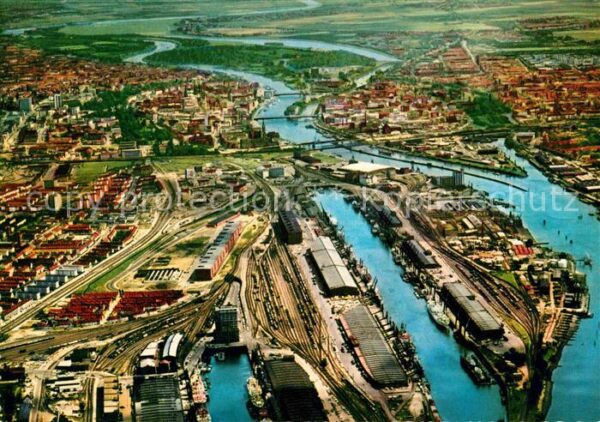 Bremen Hafen Fliegeraufnahme