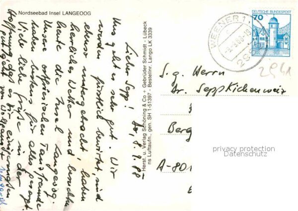 Langeoog Nordseebad Fliegeraufnahme – Bild 2
