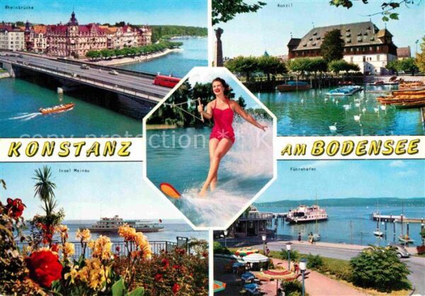 Konstanz Bodensee Rheinbrücke Konzil Fährehafen Insel Mai