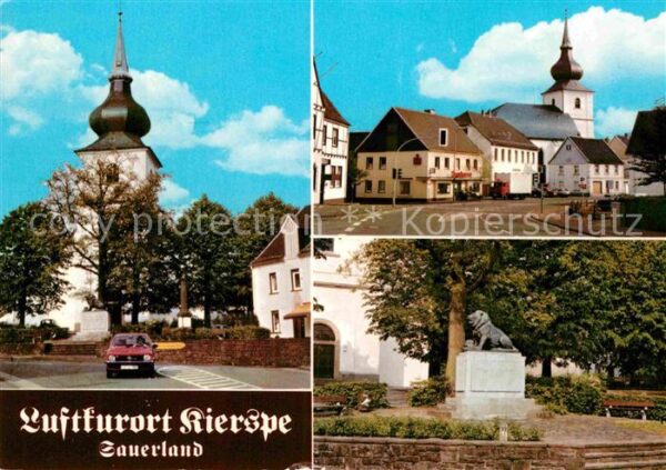 Kierspe Teilansichten Luftkurort Kirche Löwensk