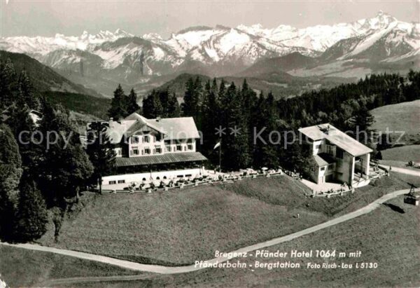 Bregenz Vorarlberg Pfänder Hotel mit Pfänderbahn Bergstati