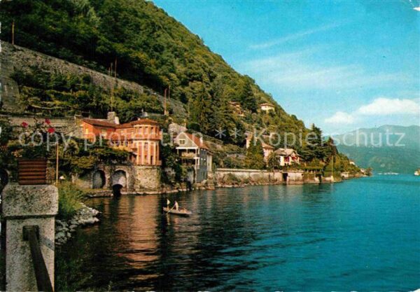 Cannero Riviera Lago Maggiore Häuserpartie am See
