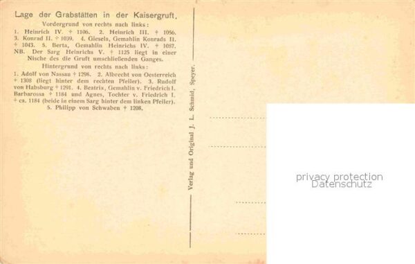 Tod Speyer Kaisergraben Dom Kaisergruft – Bild 2