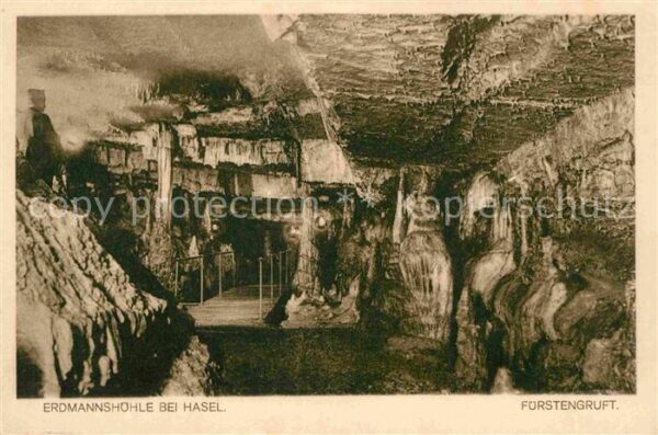 Hoehlen Caves Grottes Erdmannshöhle Hasel Fürstengruft