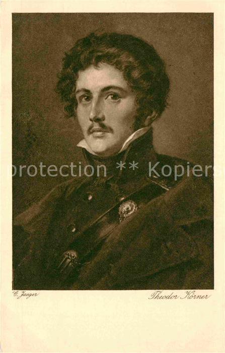 Kuenstlerkarte C. Jaeger Theodor Körner