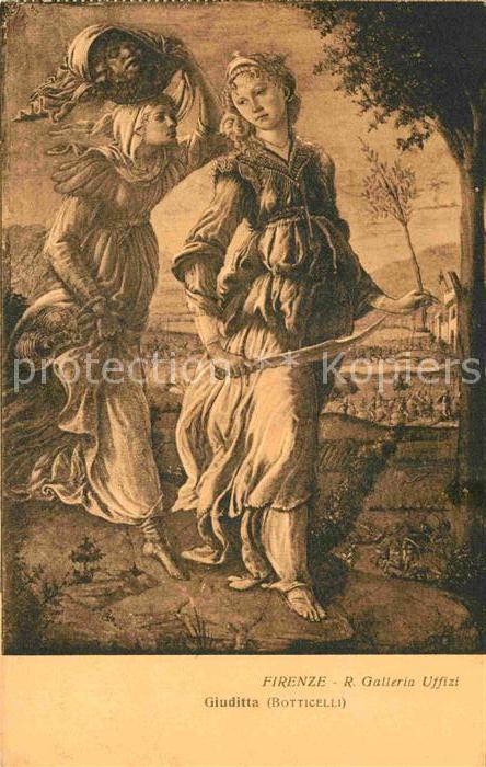 Kuenstlerkarte Alte Kuenstler Botticelli Giuditta