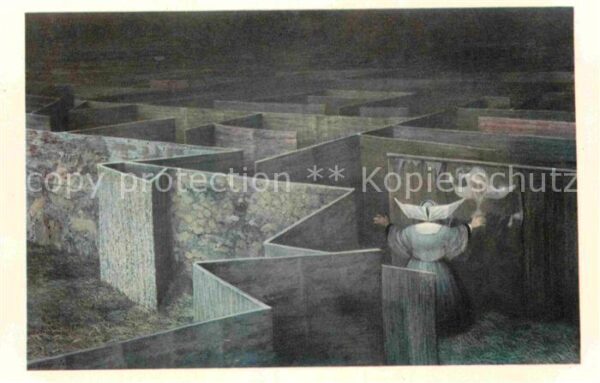 Kuenstlerkarte Robert Vickrey The Labyrinth
