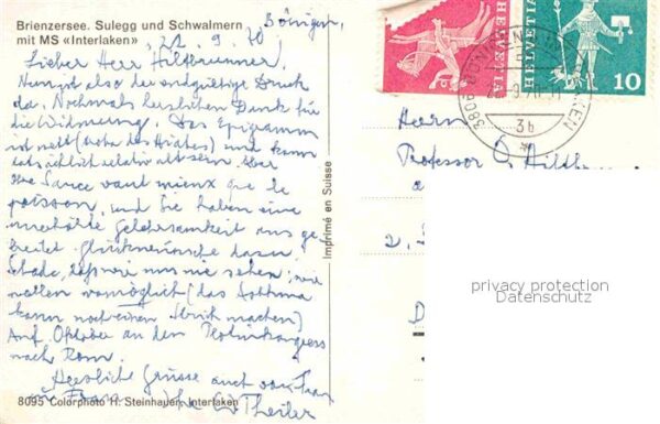 Motorschiffe MS Interlaken Brienzersee Sulegg Schwal – Bild 2